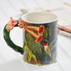 HUMMINGBIRD SCULPTURED MUG ARTWORK BY ROSEMARY MILLETTE
