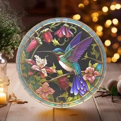 Hummingbird Tempered Glass Cutting & Charcuterie Board