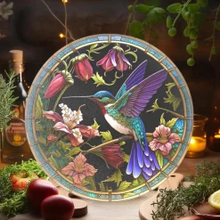 Hummingbird Tempered Glass Cutting & Charcuterie Board
