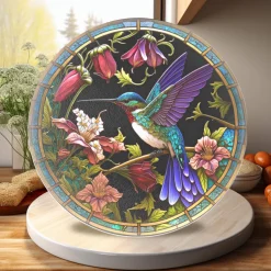 Hummingbird Tempered Glass Cutting & Charcuterie Board