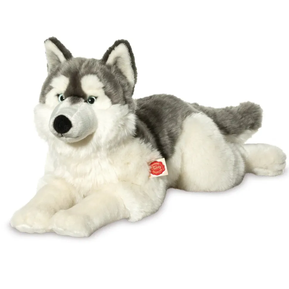 Husky Plush Large Size Floppy Lying by Teddy Hermann