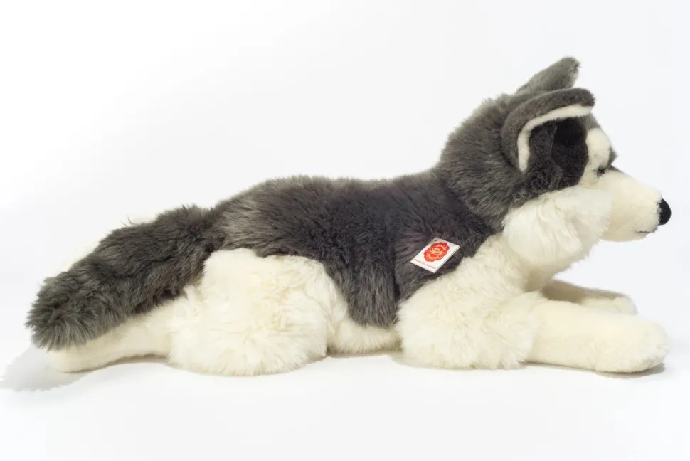 Husky Plush Large Size Floppy Lying by Teddy Hermann