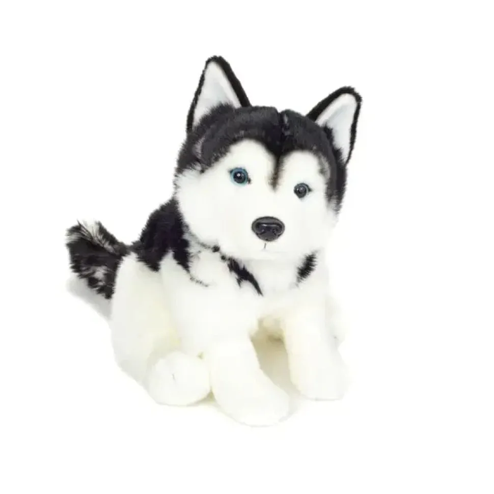 Husky Sitting Plush Eco Friendly by Teddy Hermann
