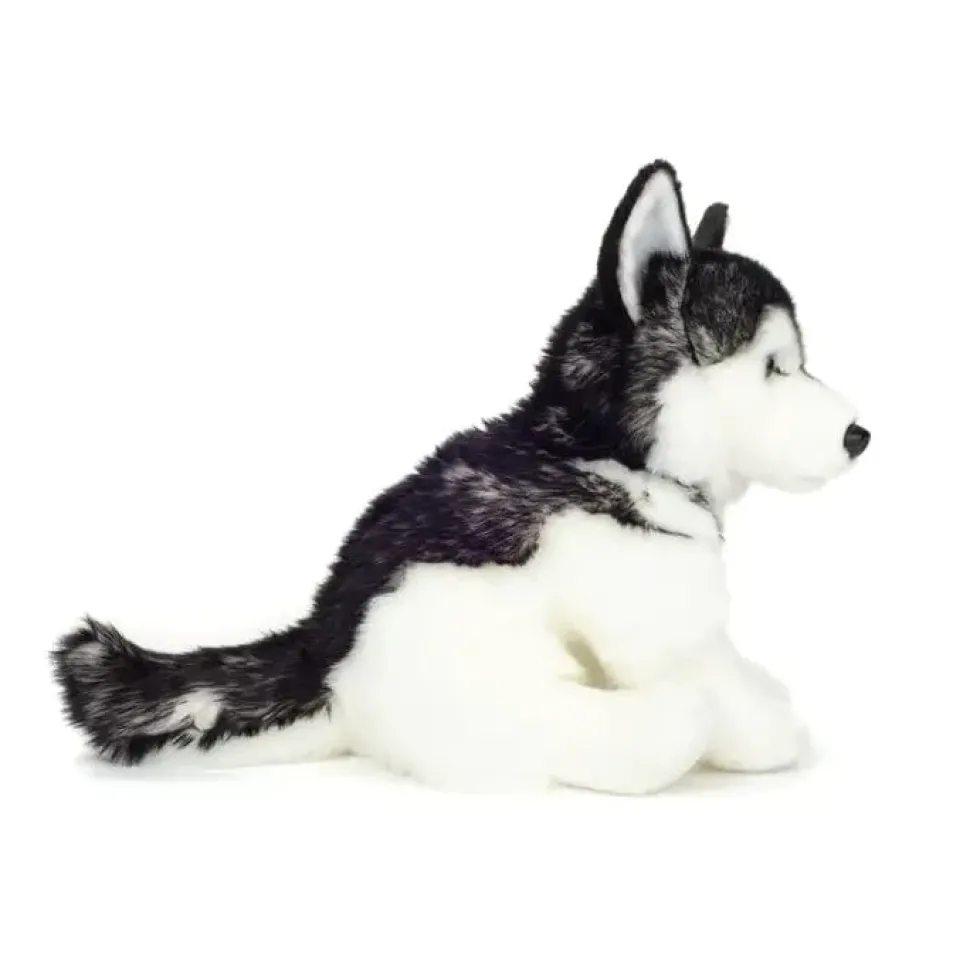 Husky Sitting Plush Eco Friendly by Teddy Hermann