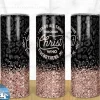 I Can Do ALL Things Through Christ Tumbler, Black and Pink Tumbler, Rose gold Cup