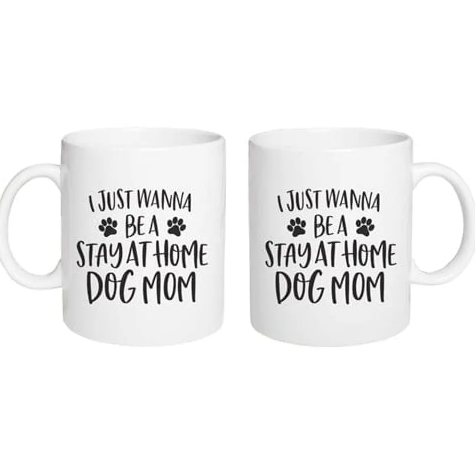 I Just Wanna Be a Stay at Home Dog Mom P Graham Dunn Pet Lovers Coffee Mug