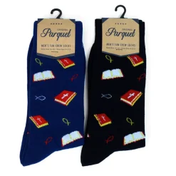 I Love Jesus or Bible Faith Inspired Christian Crew Socks for Men or Women