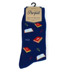 I Love Jesus or Bible Faith Inspired Christian Crew Socks for Men or Women