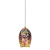 Illusions Pendant Light Fixtures with Hand-Blown Fireworks Glass Globes