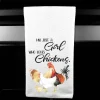 I'm Just a Girl Who Loves Chickens Microfiber Towel by Dasha Alexander