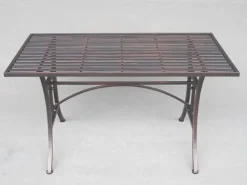 Indoor/Outdoor Iron Garden Table in Antique Bronze "Valley Forge"