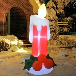 Inflatable LED Candle Holiday Yard Decoration