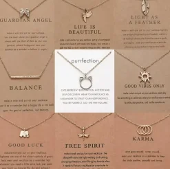 Inspirational Carded Gift Necklaces for Girls