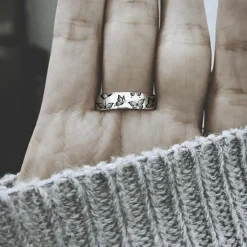 Inspirational Vintage Look Butterfly Ring