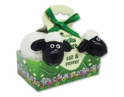 Irish Sheep Salt and Pepper Set Gift Boxed Made in Ireland