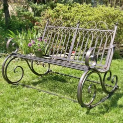 Iron Outdoor Rocking Chair Double or Single White or Bronze Beautiful!