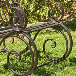 Iron Outdoor Rocking Chair Double or Single White or Bronze Beautiful!