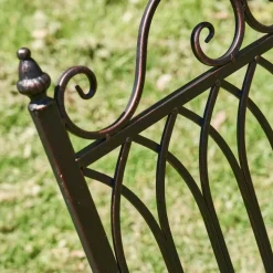 Iron Outdoor Rocking Chair Double or Single White or Bronze Beautiful!