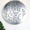 It Is Well With My Soul Metal Wall Sign Handmade in the USA Decor