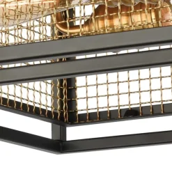 Jarvis 2-Lght Flush Mount W/Burnished Brass Shade