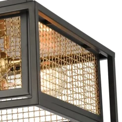 Jarvis 2-Lght Flush Mount W/Burnished Brass Shade
