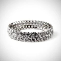 Jimmy Crystal Swarovski Crystal Statement Rings in Sterling Silver-Stunning!