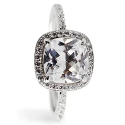 Jimmy Crystal Swarovski Crystal Statement Rings in Sterling Silver-Stunning!