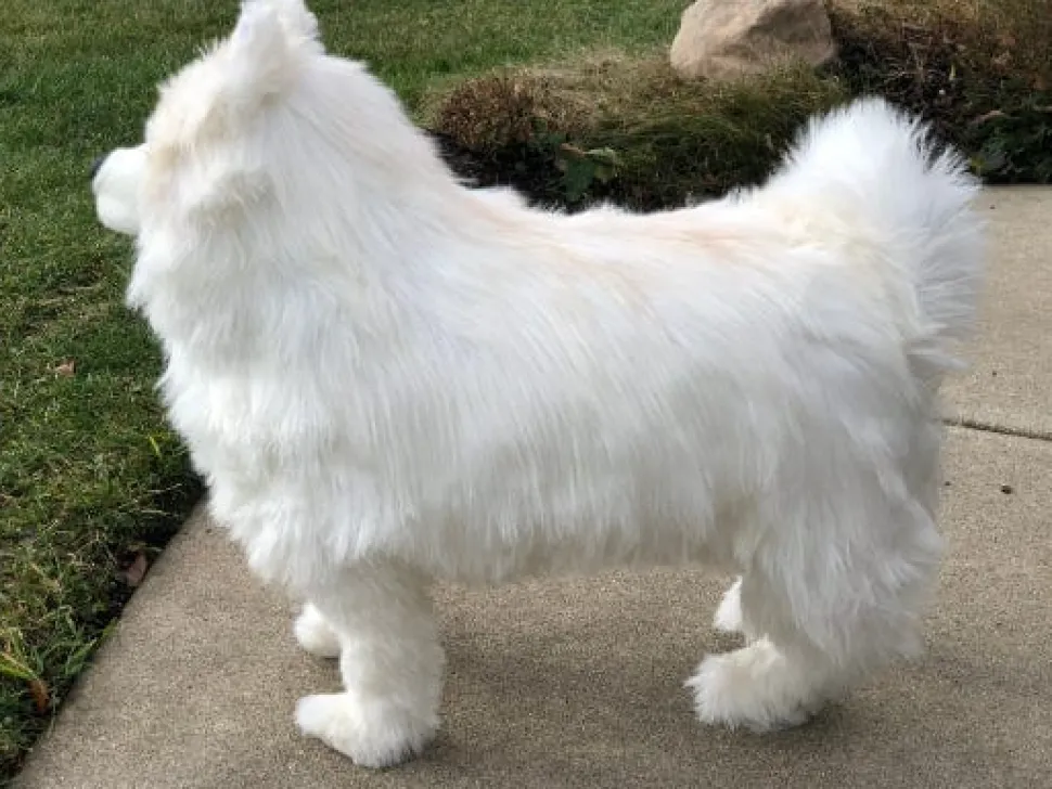 JoJo Our Life Size Samoyed Plush Dog