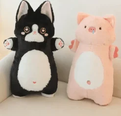 Kawaii Large Kitty Cat or Pink Pig Pillow Plush Animals 55cm Tall!