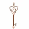 Key to My Heart Pendant 14K Rose Gold with Diamonds