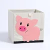 Kid's Animal Storage Cubes Large with Lids Heavyweight Foldable *