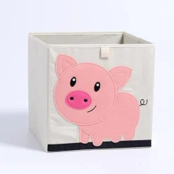 Kid's Animal Storage Cubes Large with Lids Heavyweight Foldable *