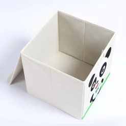 Kid's Animal Storage Cubes Large with Lids Heavyweight Foldable *