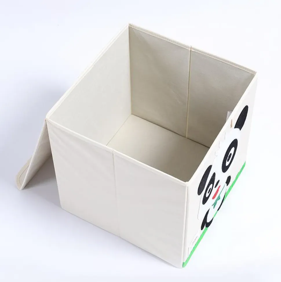 Kid's Animal Storage Cubes Large with Lids Heavyweight Foldable *