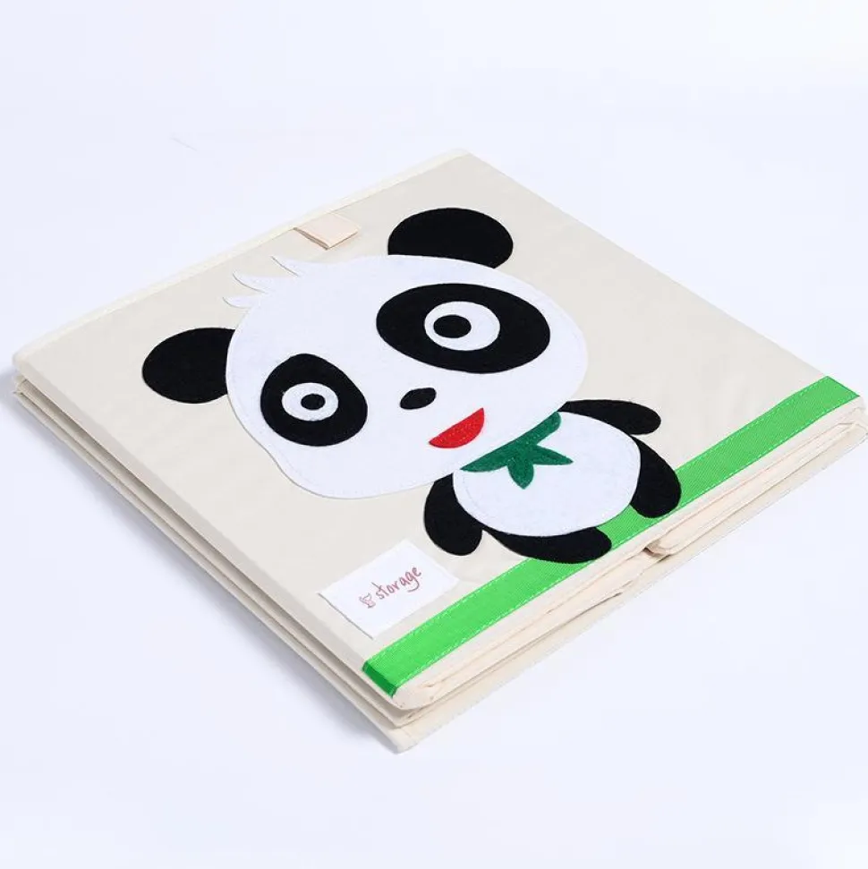 Kid's Animal Storage Cubes Large with Lids Heavyweight Foldable *