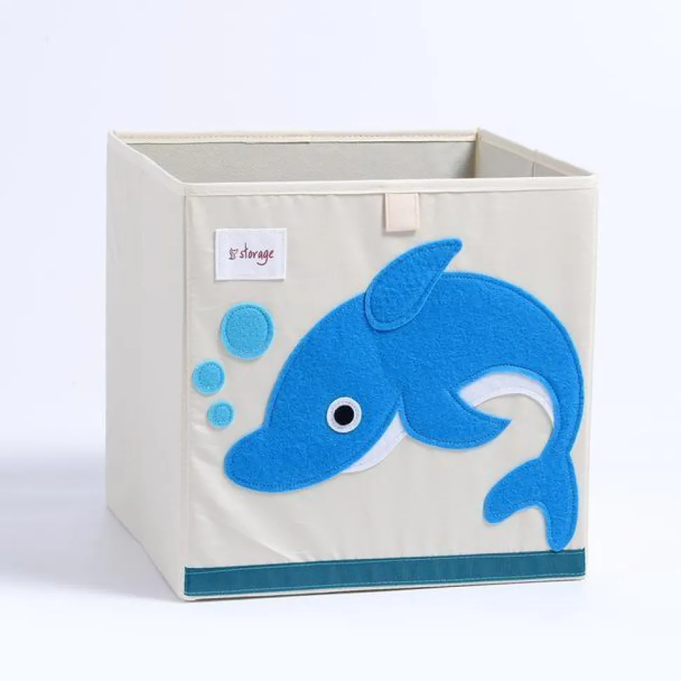 Kid's Animal Storage Cubes Large with Lids Heavyweight Foldable *