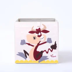 Kid's Animal Storage Cubes Large with Lids Heavyweight Foldable *