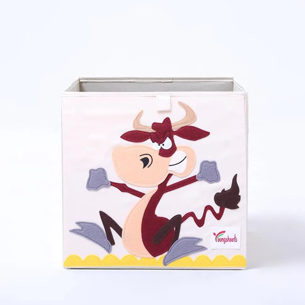 Kid's Animal Storage Cubes Large with Lids Heavyweight Foldable *