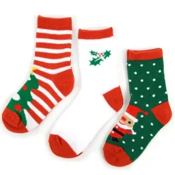 Kids Christmas Socks 3pr Pack, 4-7 year olds