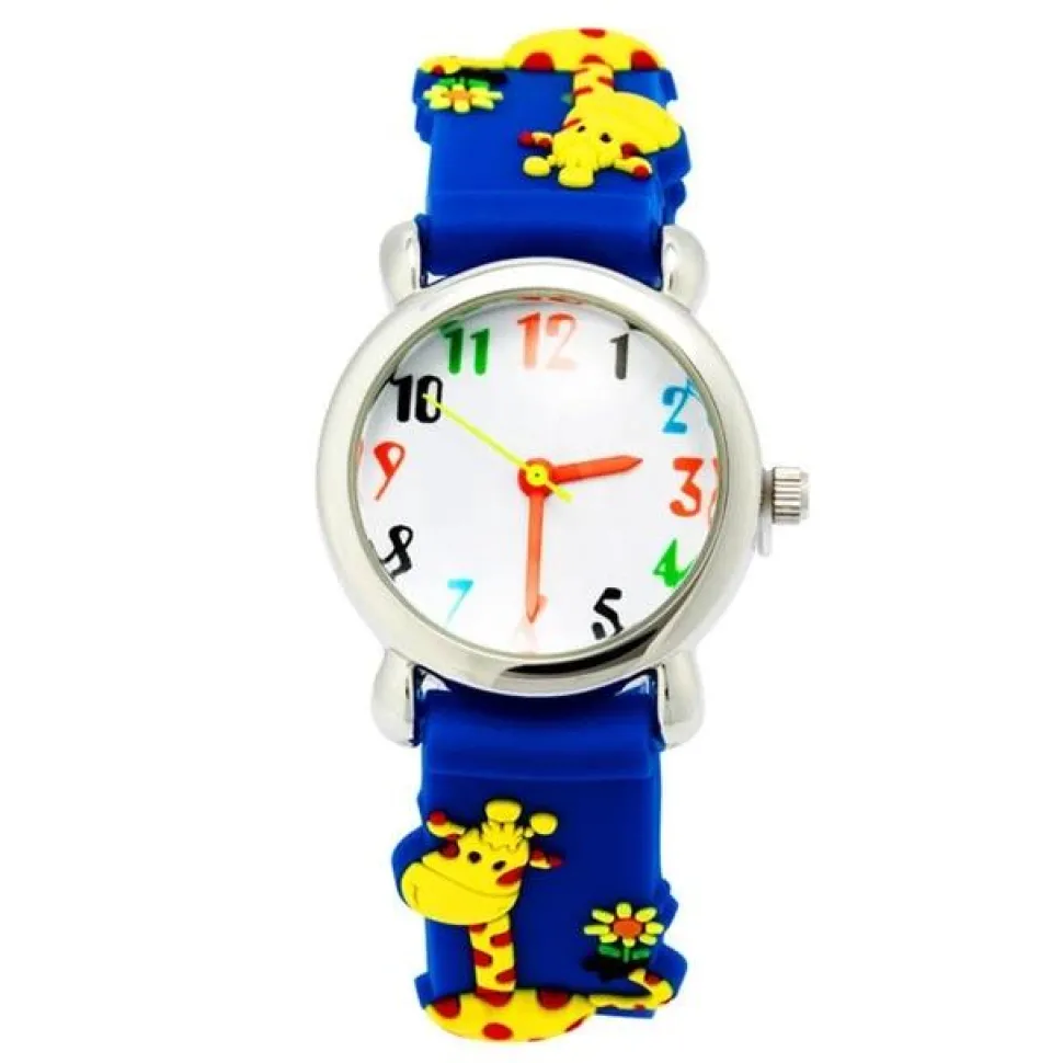 Kid's 3D Watch with Bees, Bugs, Cops & Animals! So Cute & Colorful! Quartz