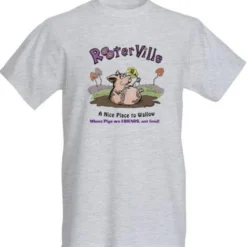 Kids Grey Rooterville, Nice Place to Wallow T-Shirt*