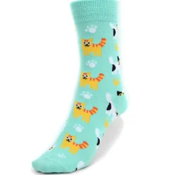 Kitten Cats All Over Crew Socks, 2 Colors, Quality, Unisex