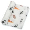 Kitty Cat Cotton Muslin Swaddle Blanket by Lolly Banks