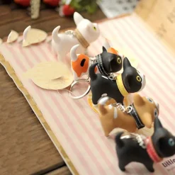 Kitty Cat Silicone Keychain with Bell So Cute! 5 Varieties*