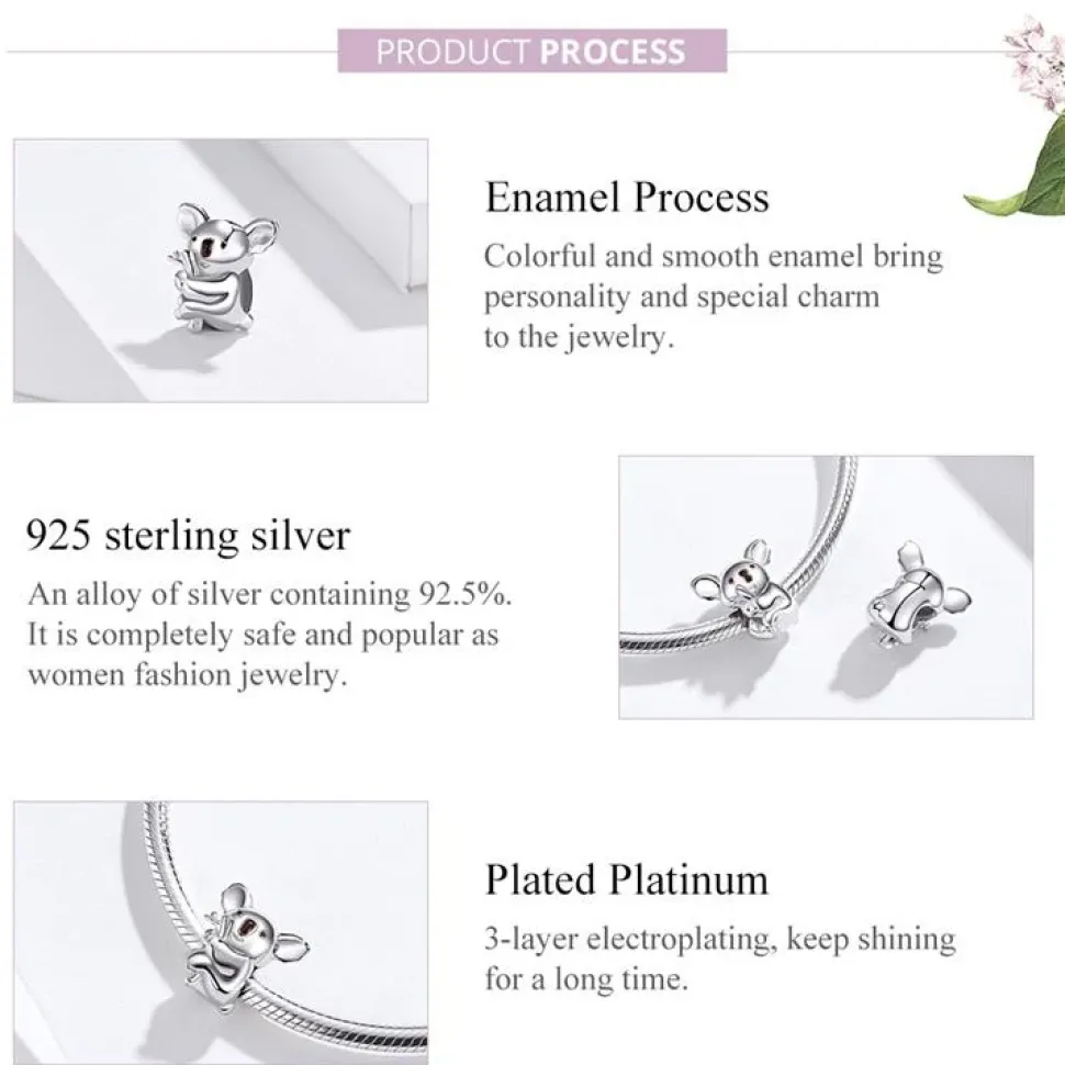 Koala Jewelry! Necklace, Rings, Charms and Earrings Beautiful Sterling Silver for Koala Bear Lovers!