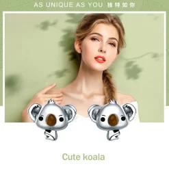 Koala Jewelry! Necklace, Rings, Charms and Earrings Beautiful Sterling Silver for Koala Bear Lovers!
