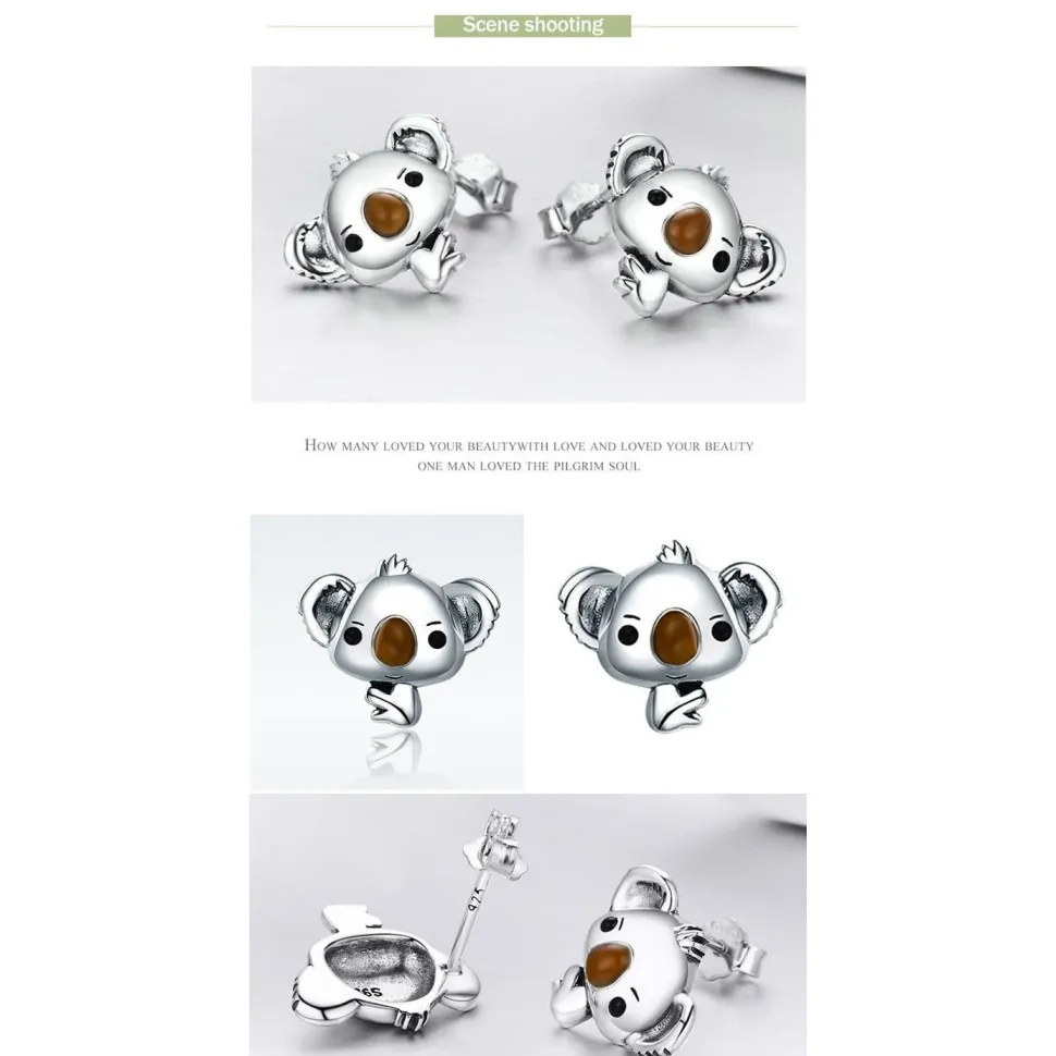 Koala Jewelry! Necklace, Rings, Charms and Earrings Beautiful Sterling Silver for Koala Bear Lovers!