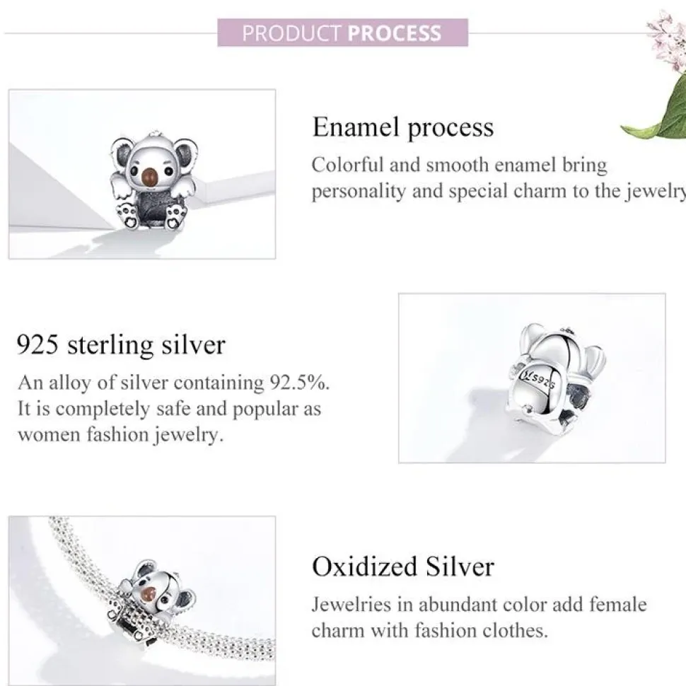 Koala Jewelry! Necklace, Rings, Charms and Earrings Beautiful Sterling Silver for Koala Bear Lovers!