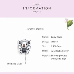 Koala Jewelry! Necklace, Rings, Charms and Earrings Beautiful Sterling Silver for Koala Bear Lovers!