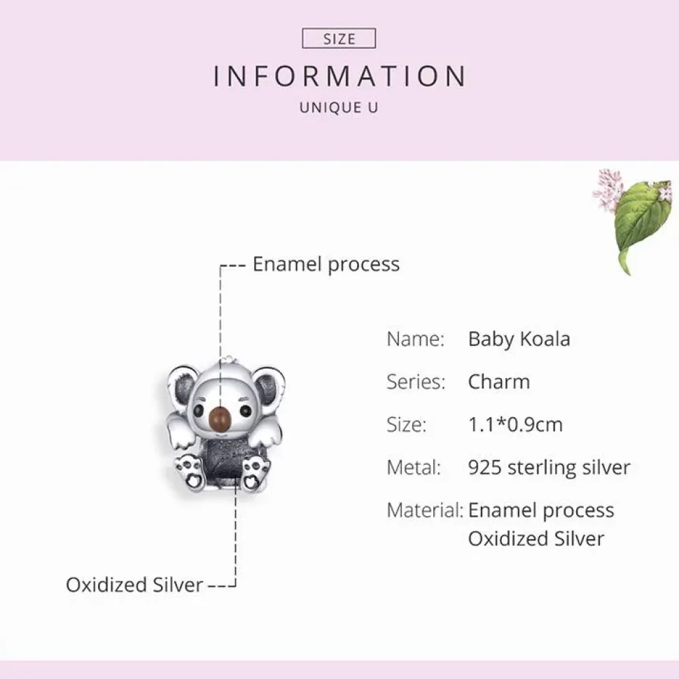 Koala Jewelry! Necklace, Rings, Charms and Earrings Beautiful Sterling Silver for Koala Bear Lovers!